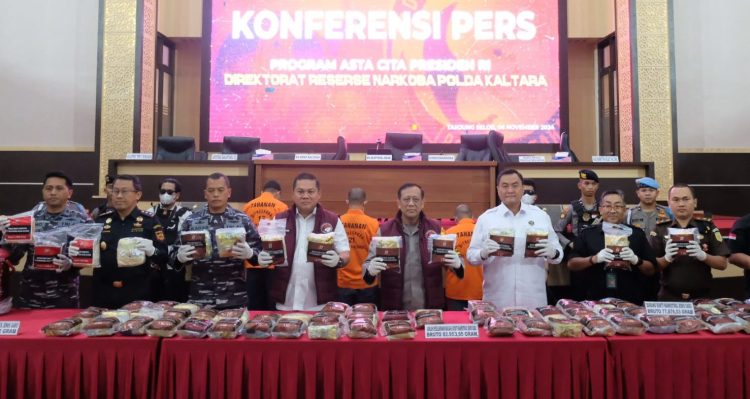 Polda Kaltara Ungkap Peredaran Narkoba Jaringan Internasional