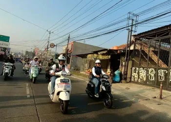 Wali Kota, Kapolres, dan Dandim Depok Motoran Bareng Ratusan Anak Motor