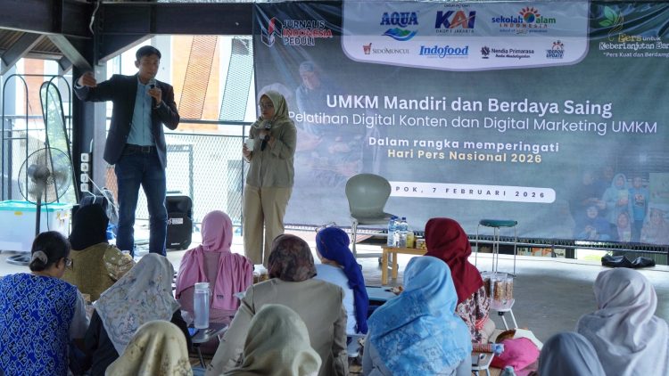 Jelang Hari Pers Nasional, Jurnalis Indonesia Bekali UMKM Depok Strategi Jualan Digital