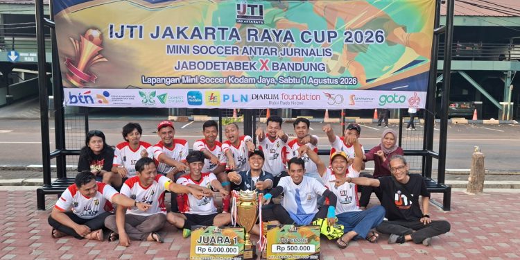 Tak Terkalahkan, IJTI Depok Juara Mini Soccer IJTI Jakarta Raya Cup 2026