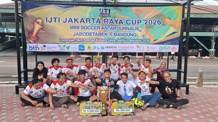 Tak Terkalahkan, IJTI Depok Juara Mini Soccer IJTI Jakarta Raya Cup 2026